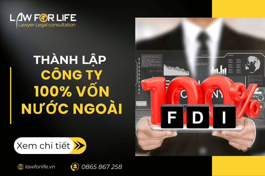 thành lập công ty 100% vốn nước ngoài